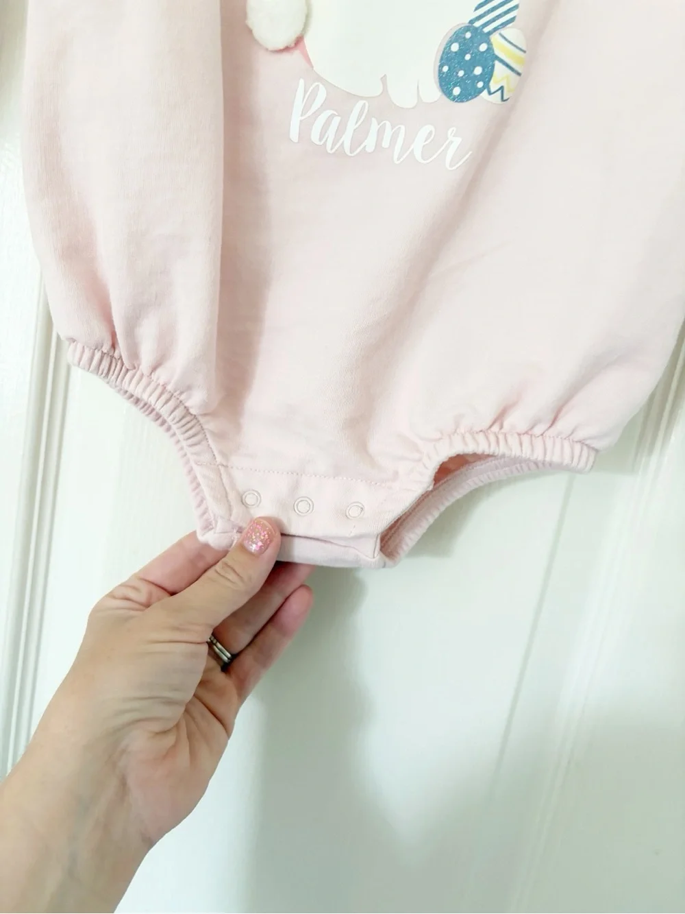 18m • PALMER pink bunny bubble sweatshirt
